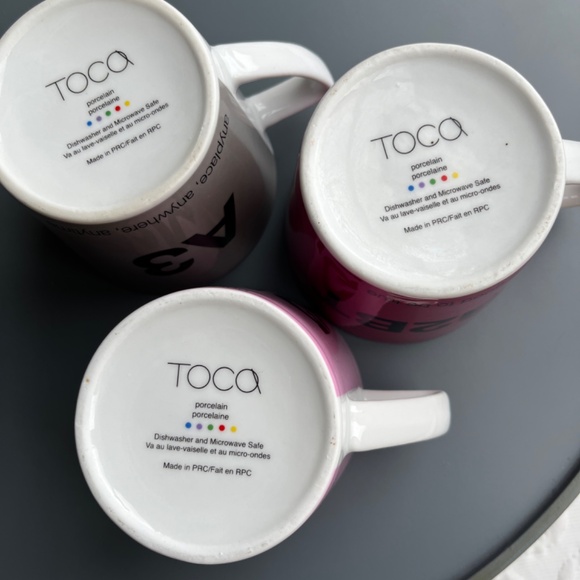 Cute designer porcelain mug set, by TOCA. - Picture 9 of 14